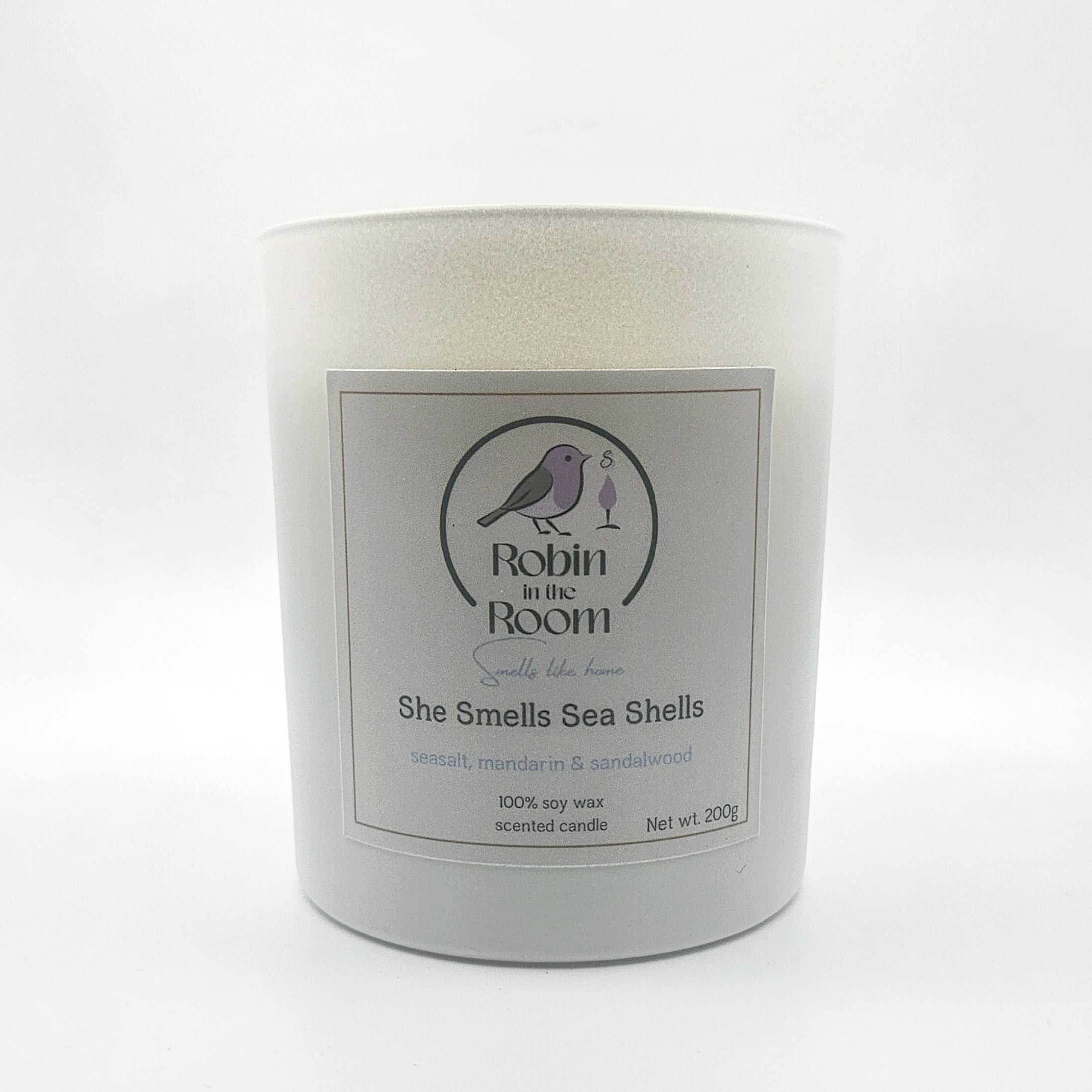 She Smells Sea Shells | Sea Salt, Jasmine & Cashmere Candle