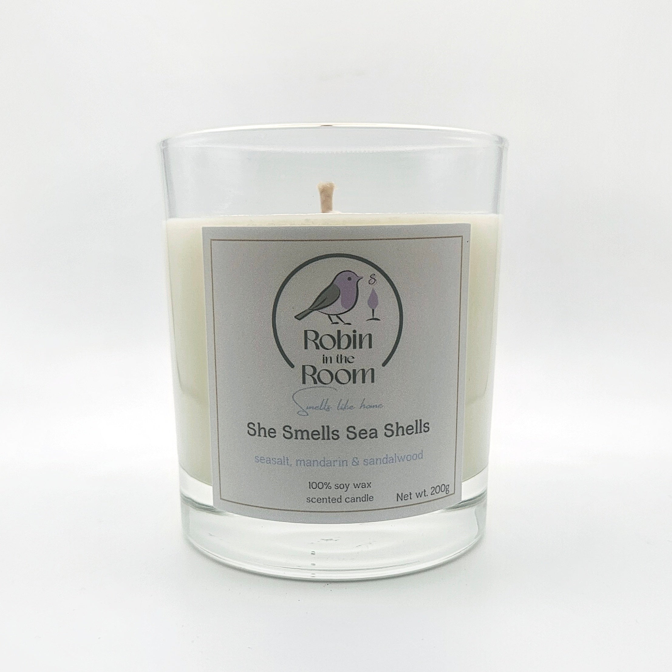 She Smells Sea Shells | Sea Salt, Jasmine & Cashmere Candle