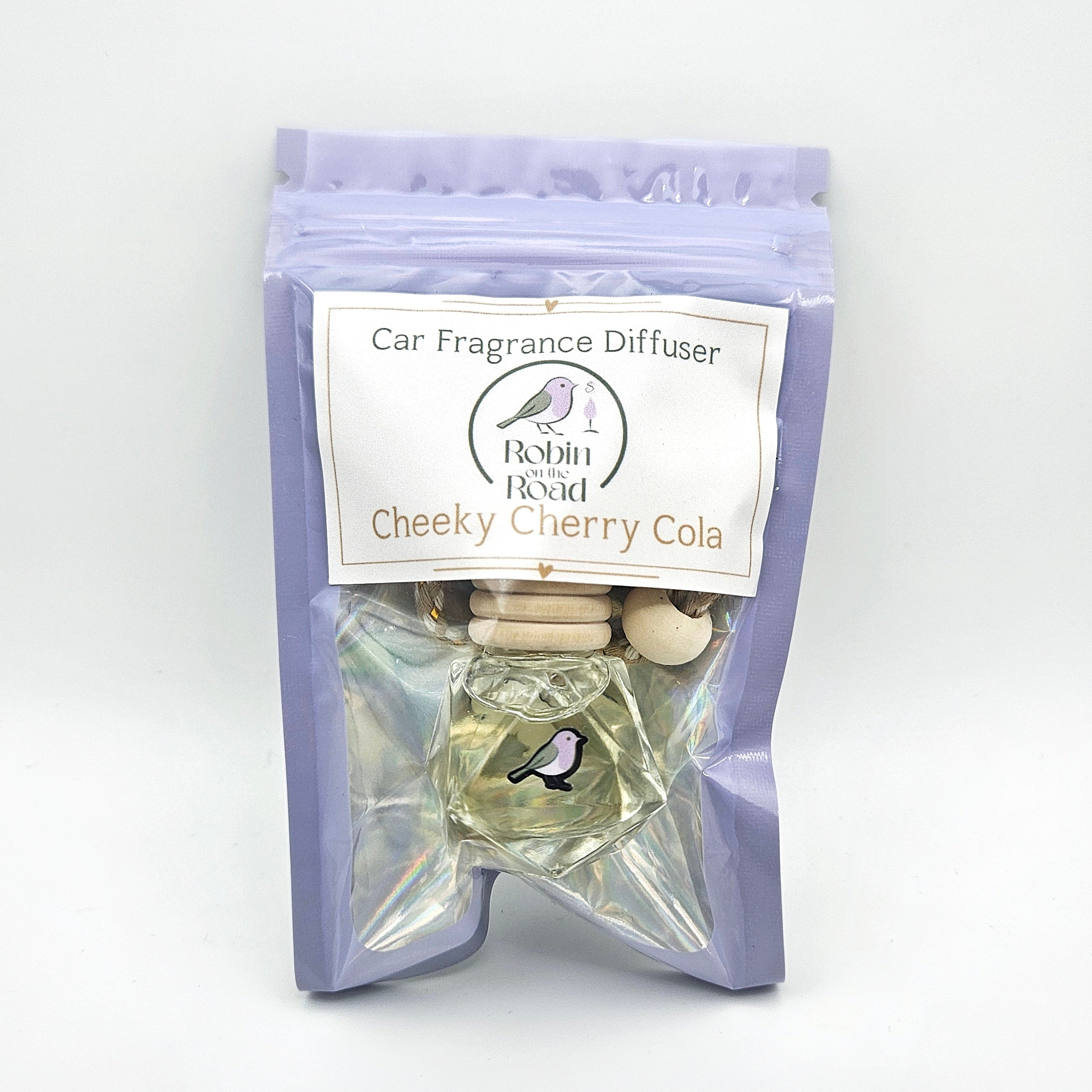 Cheeky Cherry Cola 8ml hanging car fragrance diffuser in package