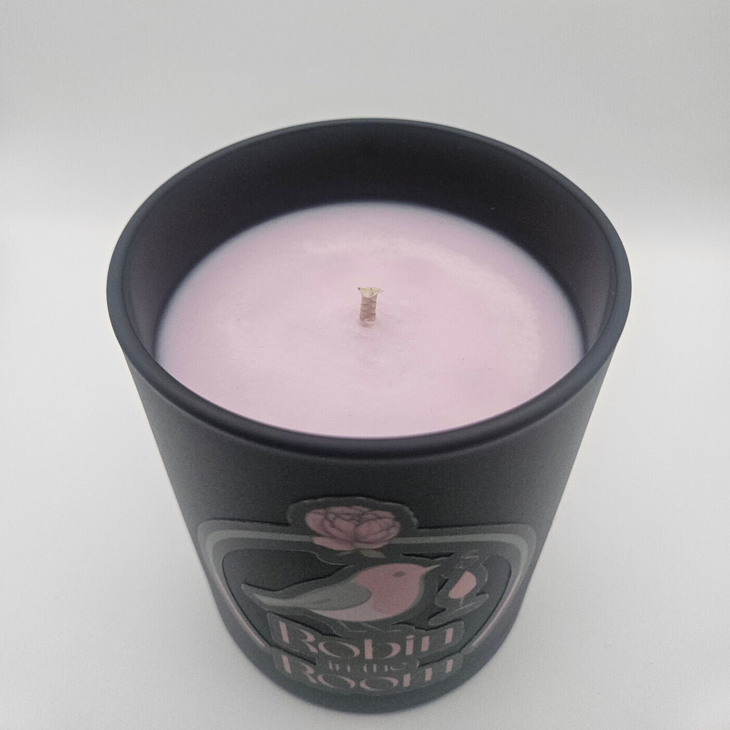 Hugs From Home – Floral Peony & Oud Scented Candle | Peony Rose Luxury Soy Candle | 30cl Hand Poured Vegan Candle