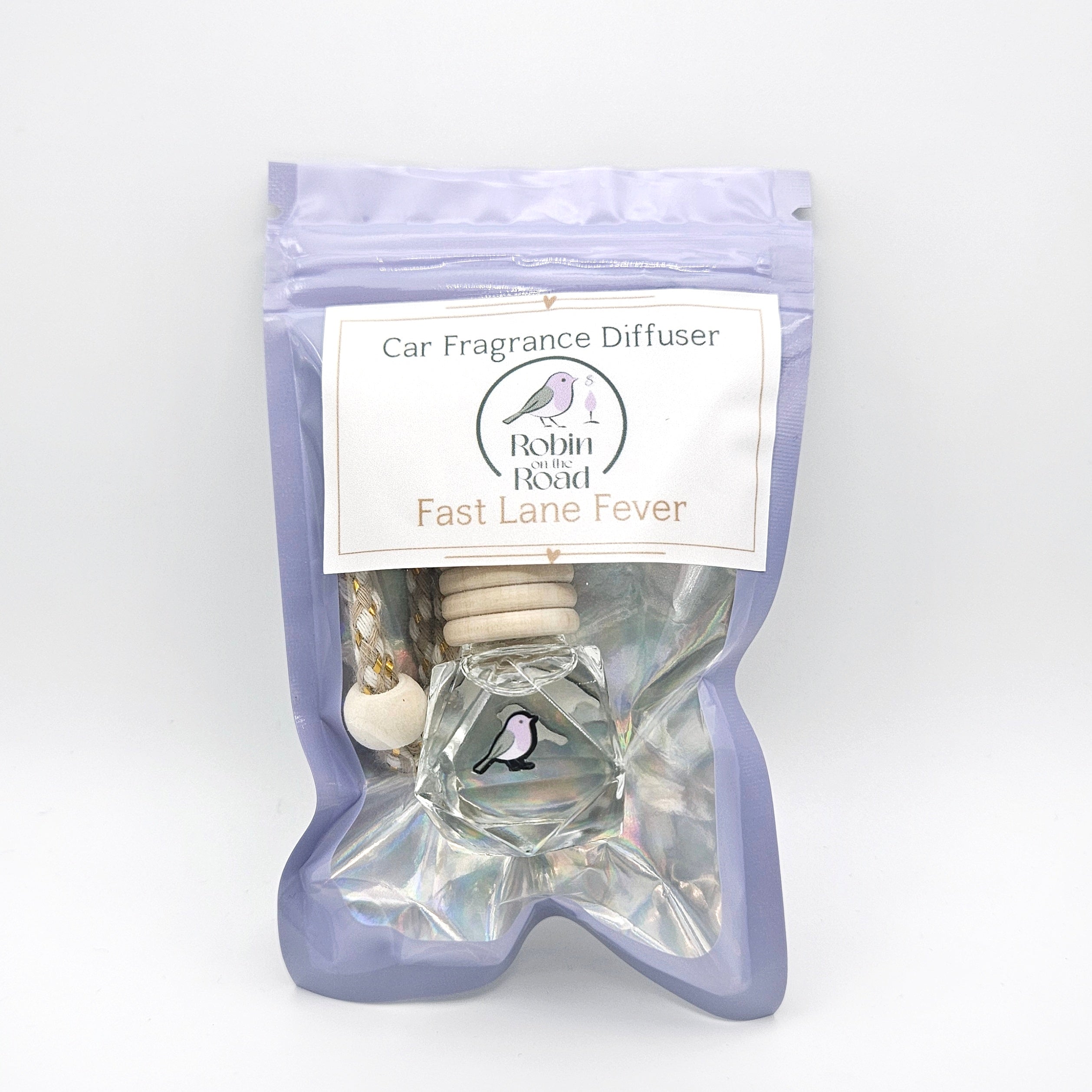 Fast Lane Fever 8ml perfume-inspired car fragrance diffuser in packaging